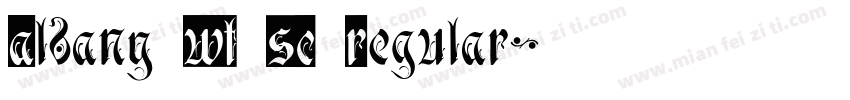 Albany WT SC Regular字体转换